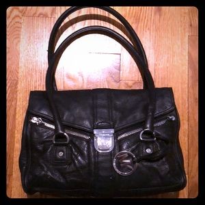 Michael Kors Black Leather Bag